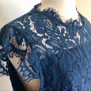 MEROKEETY Sleeveless Lace Floral Cocktail Dress